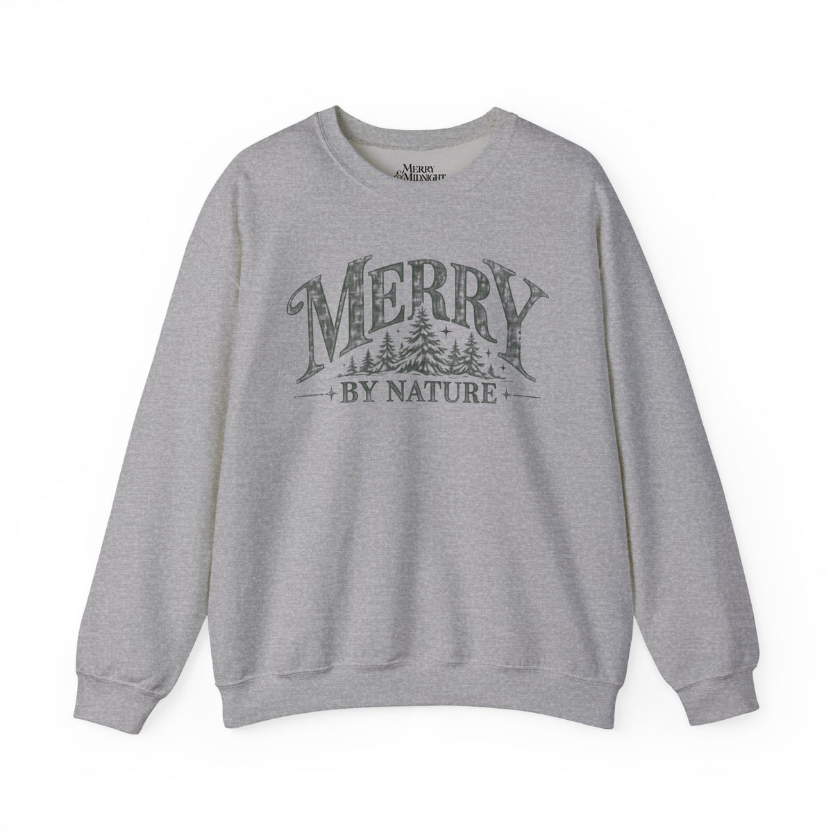 Merry by Nature Christmas Crewneck Sweatshirt