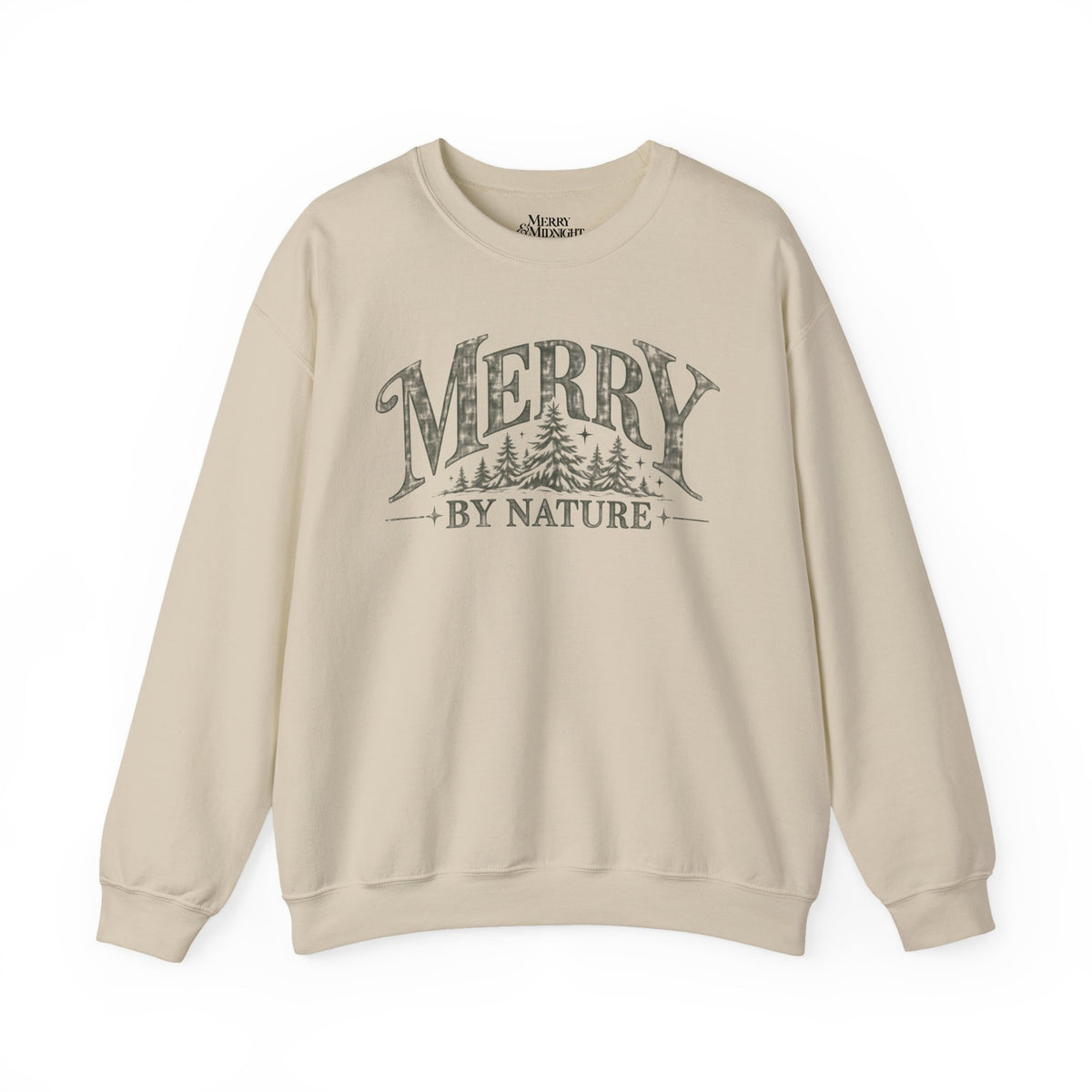 Merry by Nature Christmas Crewneck Sweatshirt