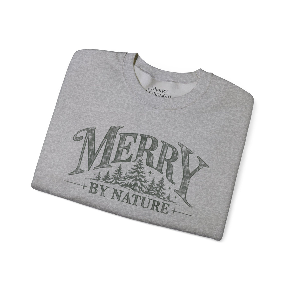 Merry by Nature Christmas Crewneck Sweatshirt