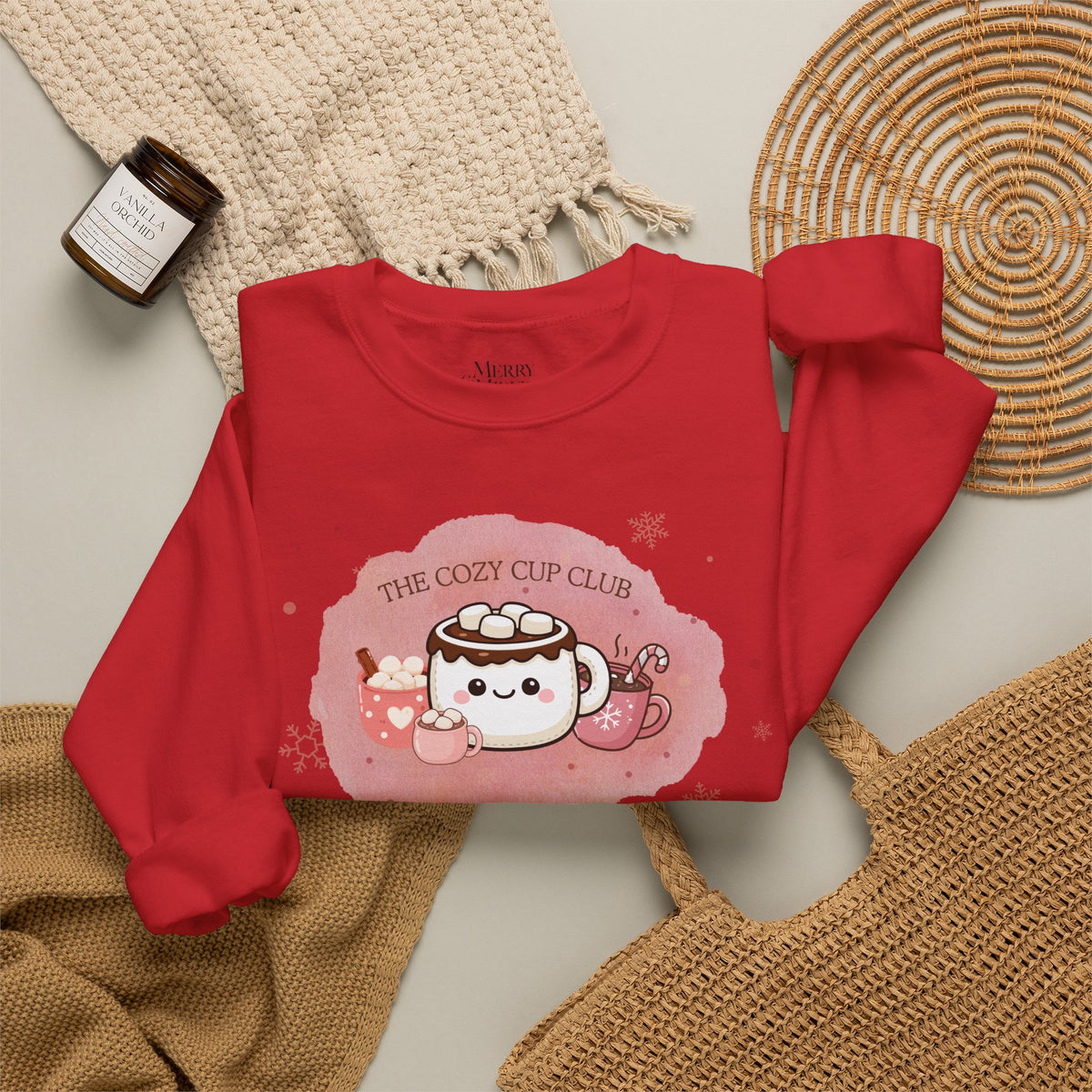 The Cozy Cup Club  Holiday Sweatshirt