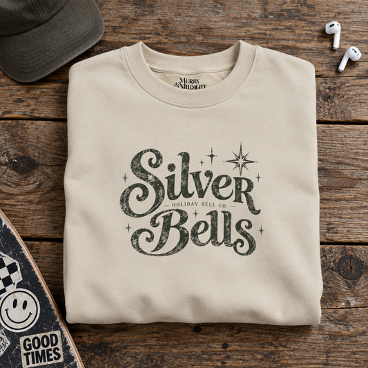 Silver Bells Christmas Crewneck Sweatshirt