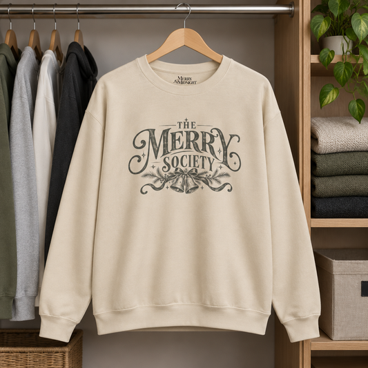 The Merry Society Christmas Crewneck Sweatshirt