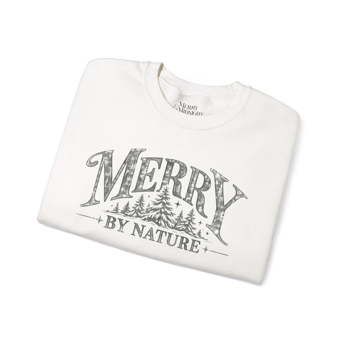 Merry by Nature Christmas Crewneck Sweatshirt